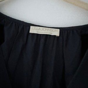 Ulla Johnson Navy Cotton V Neck Dress